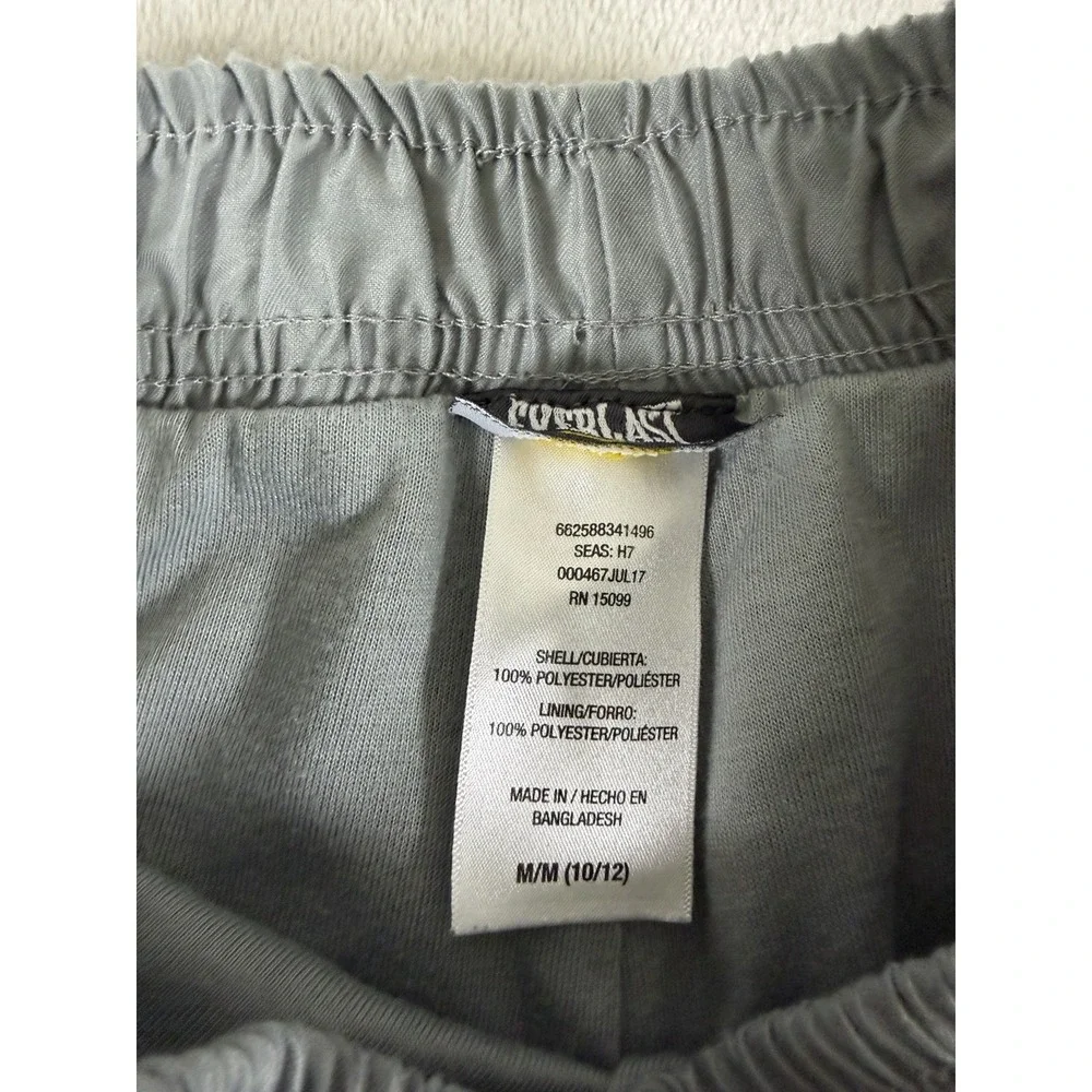 Everlast Boys Gray Maroon Side Stripe Track Pants Size M 10/12 Activewear